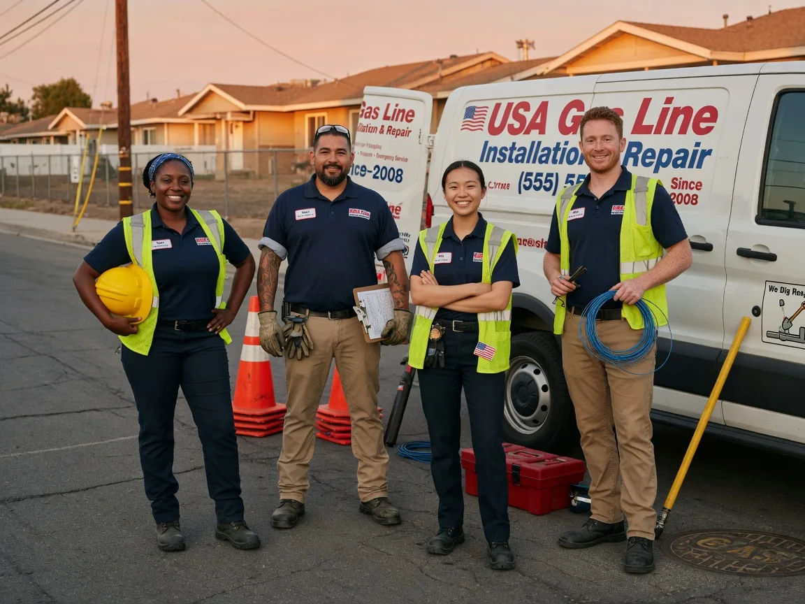 Gas Line Installation company in Helm, CA